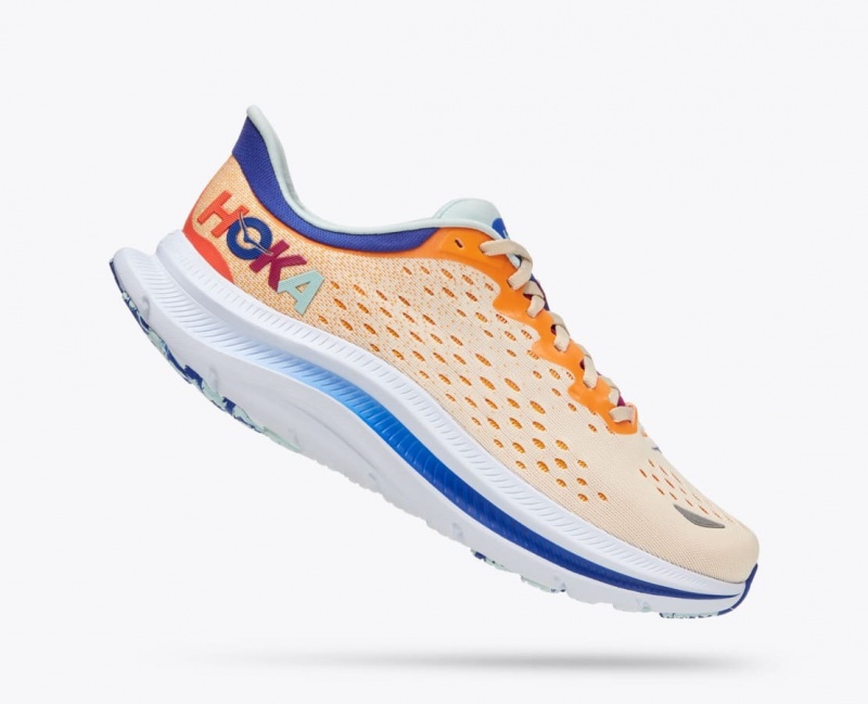 Orange / White HOKA Kawana Men's Sneakers | 3128790-SZ