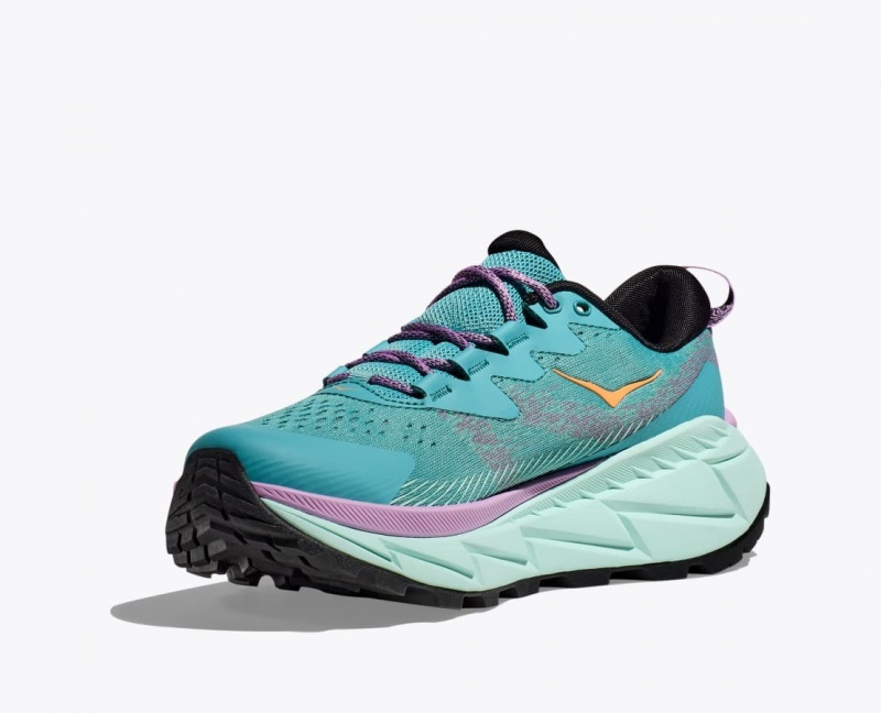 Turquoise HOKA Skyline-Float X Women's Hiking Shoes | 4391260-RA