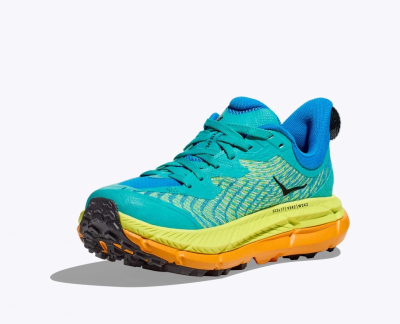 Turquoise / Geen HOKA Mafate Speed 4 Women's Trail Running Shoes | 9862301-XK