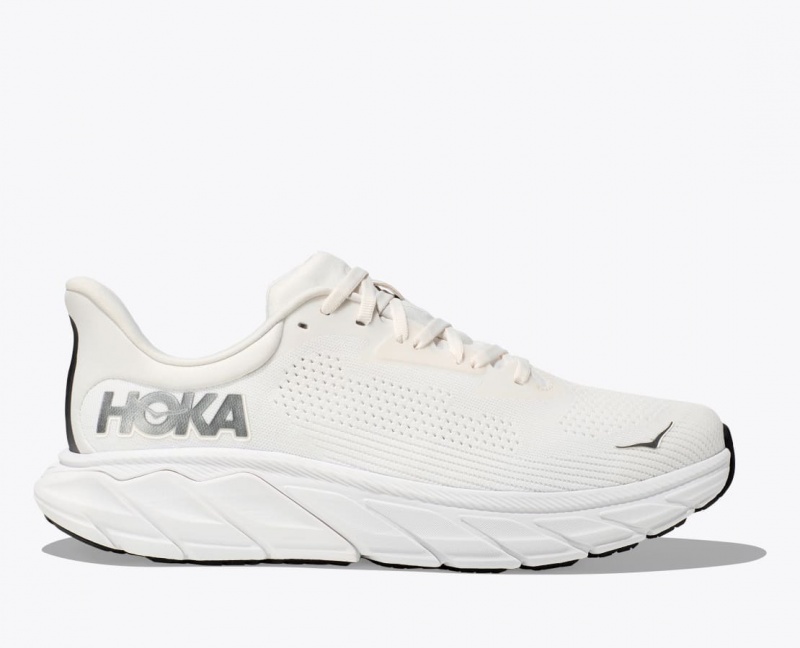 White HOKA Arahi 7 Men\'s Running Shoes | 3269840-FS